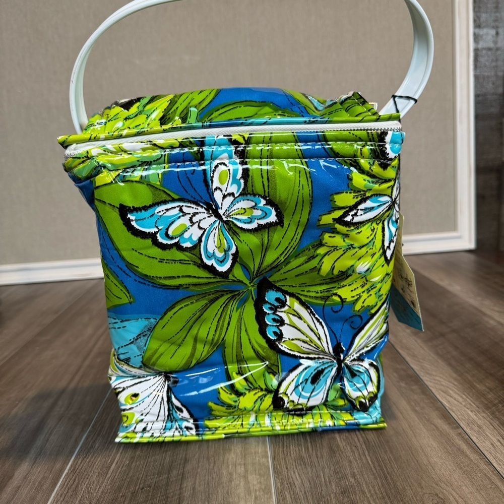 Vintage Cooler Thermo-Keep by Nappy Vinyl Washable Fabric Insulated • NWT